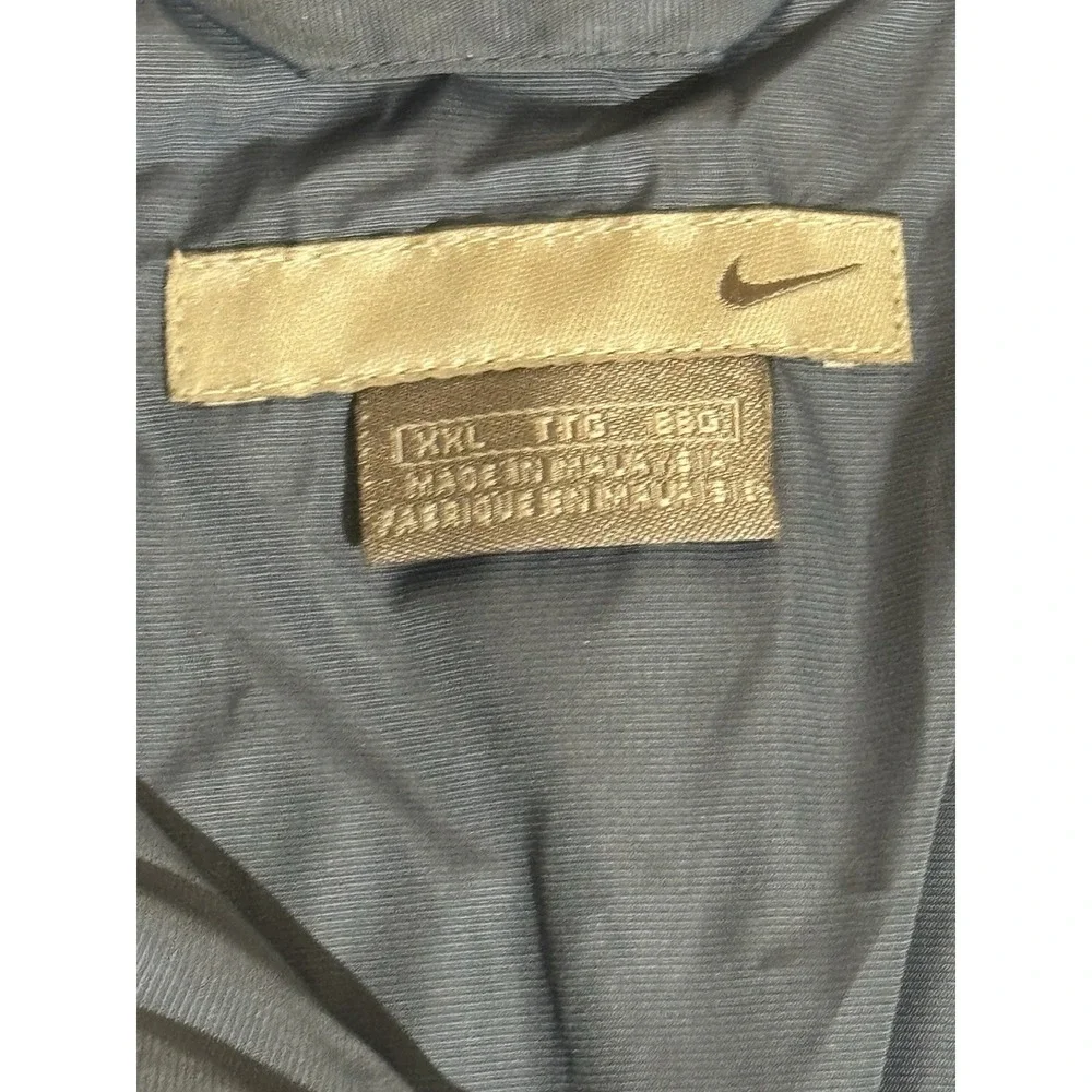 Nike Windbreaker Track Jacket Men XXL Blue Y2K Gray Tag Waterproof‎ Nylon Light